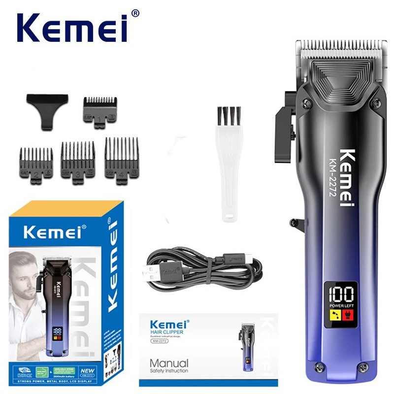 Mens Grooming Barber - Kemei 電気バリカン理容室教授ヘアカット機タイプ c USB 充電式コードレスヘアトリマー男性グルーミング