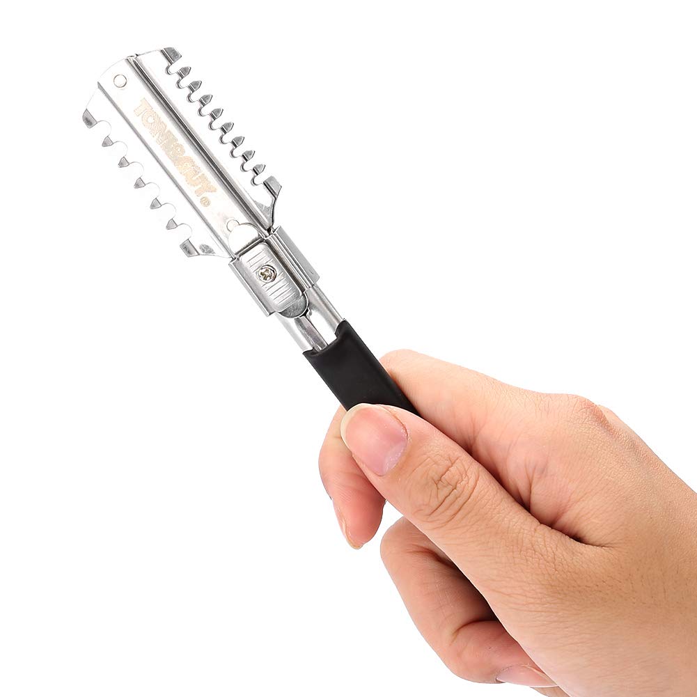 ダブルエッジシェービングヘアカットかみそりナイフの刃手動ヘア - Men'S Beard Grooming のレビューと価格