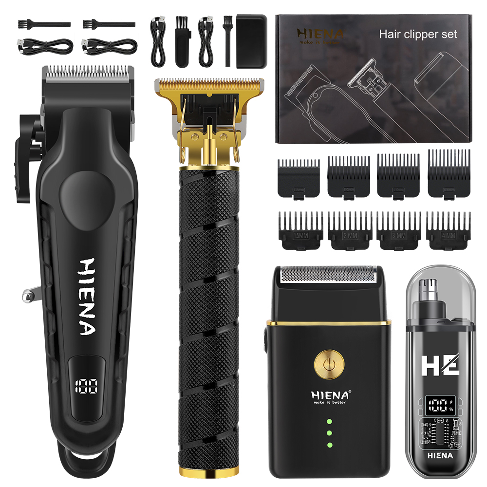 ハイエナ 4-in-1 ヘアクリッパーセット コードレスバリ - Mens Grooming Barber のレビューと価格