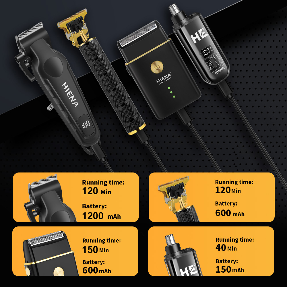 ハイエナ 4-in-1 ヘアクリッパーセット コードレスバリ - Mens Grooming Barber のレビューと価格
