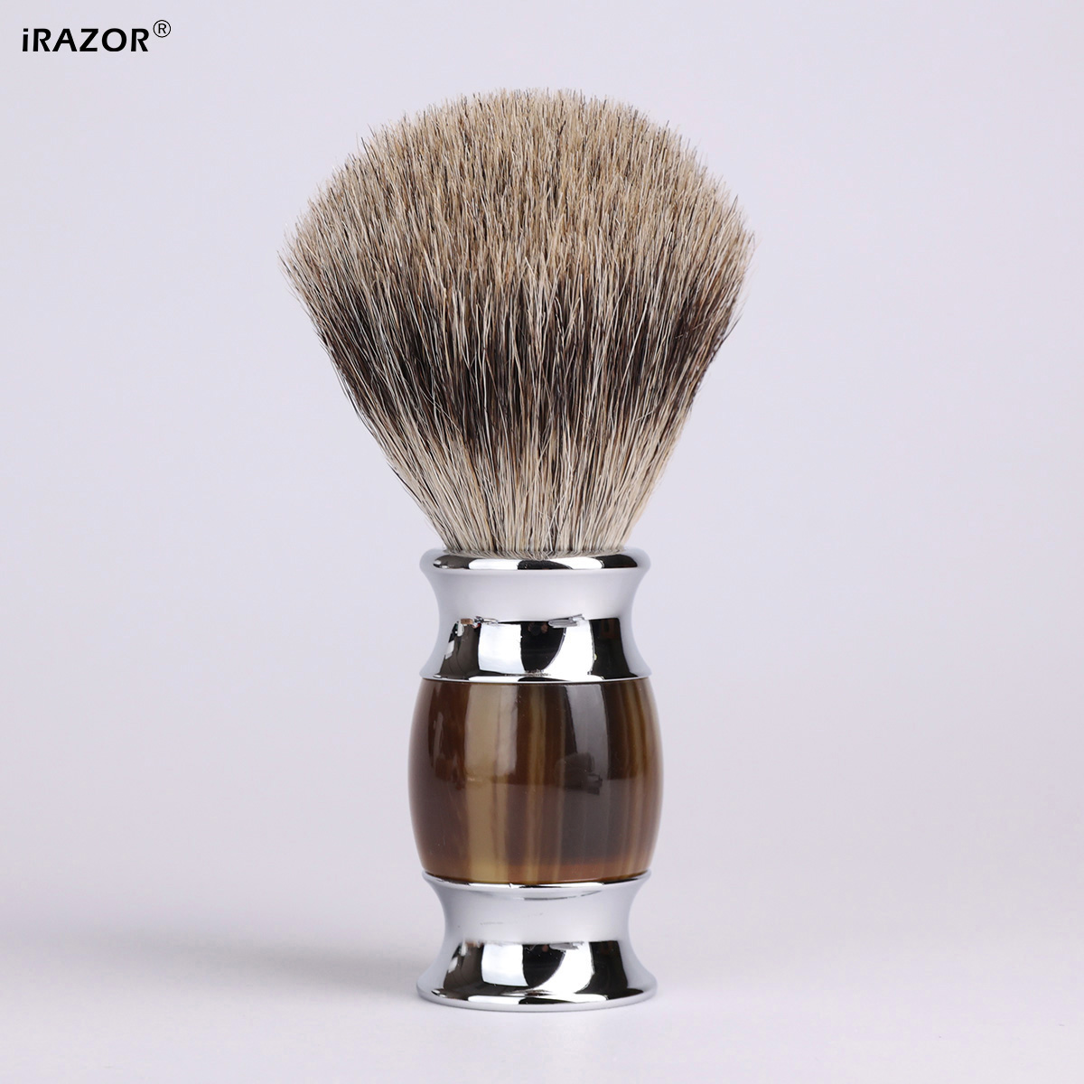 iRAZOR シルバーチップ シェービングブラシ メンズ用  - Men'S Grooming Tool のレビューと価格