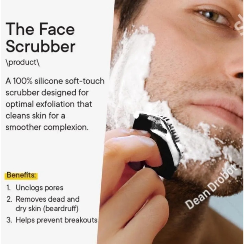 シリコン製フェイシャルクレンジングブラシ、ミニチュアフェイス - Men'S Beard Grooming のレビューと価格
