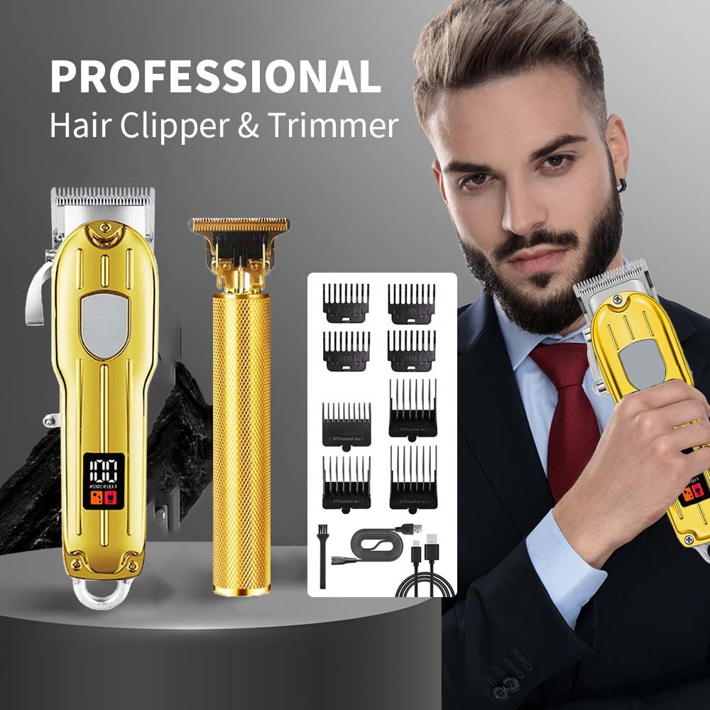 2 in 1電動バリカン＆T字型トリマーセット（男性用）-コ - Men'S Grooming Set のレビューと価格