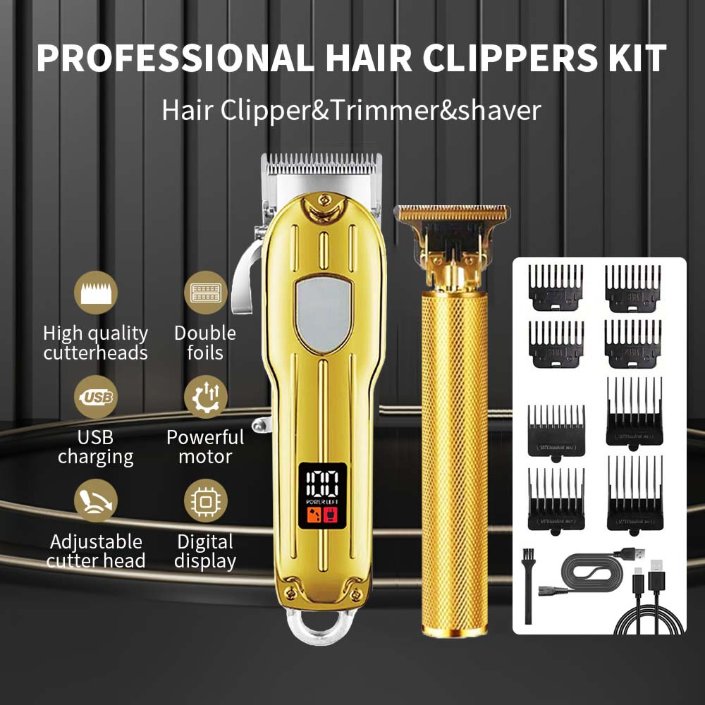 2 in 1電動バリカン＆T字型トリマーセット（男性用）-コ - Men'S Grooming Set のレビューと価格