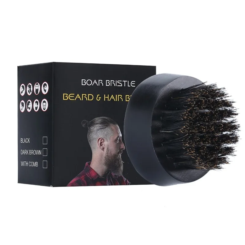 男性用ひげブラシ,小さな丸いクルミ材,イノシシの毛,成形ツー - Men'S Grooming Tool のレビューと価格