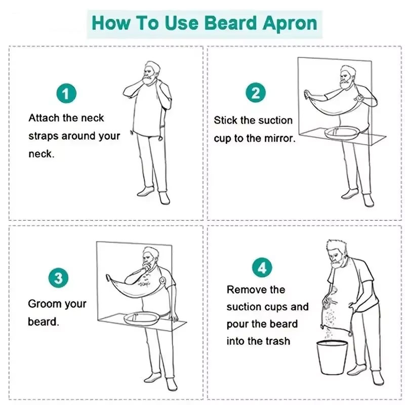 男性用ひげ剃りエプロン 防水グルーミングビブ ヘアクリッパー - Men'S Beard Grooming のレビューと価格